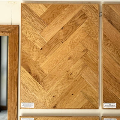 Boston Engineered Real Wood Herringbone Oak Brushed UV Oiled